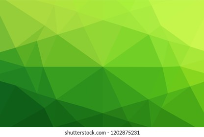 Light Green vector low poly layout. Colorful illustration in abstract style with gradient. The completely new template can be used for your brand book.