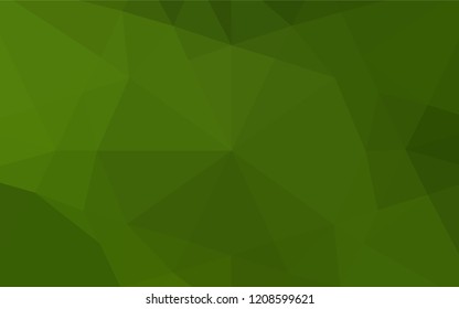 Light Green vector low poly layout. Creative geometric illustration in Origami style with gradient. A new texture for your design.