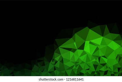Light Green vector low poly layout. Creative illustration in halftone style with gradient. Brand new design for your business.