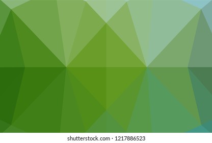Light Green vector low poly texture. Colorful illustration in abstract style with gradient. A completely new design for your business.
