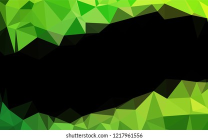 Light Green vector low poly texture. An elegant bright illustration with gradient. The elegant pattern can be used as part of a brand book.