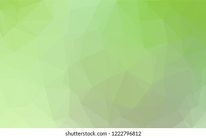 Light Green vector low poly layout. Creative illustration in halftone style with gradient. Brand new style for your business design.