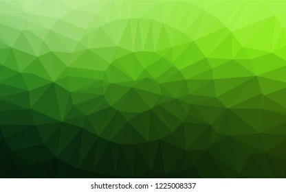 Light Green vector low poly layout. Brand new colored illustration in blurry style with gradient. The textured pattern can be used for background.