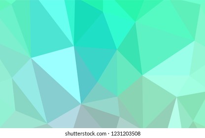 Light Green vector low poly layout. Elegant bright polygonal illustration with gradient. Brand new design for your business.