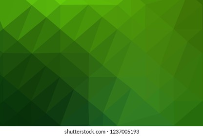 Light Green vector low poly cover. A sample with polygonal shapes. Brand new design for your business.