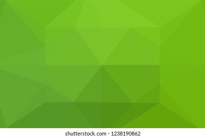 Light Green vector low poly texture. Colorful abstract illustration with gradient. The textured pattern can be used for background.