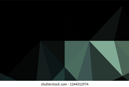 Light Green vector low poly cover. An elegant bright illustration with gradient. The textured pattern can be used for background.