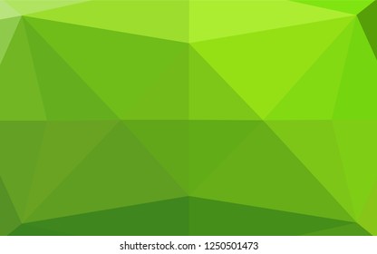 Light Green vector low poly layout. Colorful illustration in abstract style with gradient. The textured pattern can be used for background.