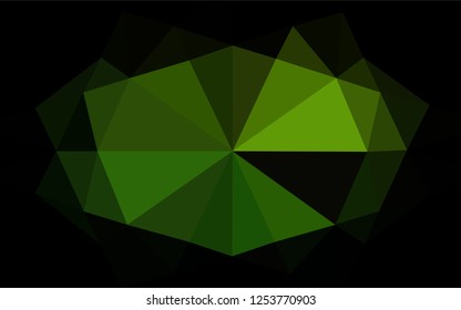 Light Green vector low poly cover. Glitter abstract illustration with an elegant design. The completely new template can be used for your brand book.