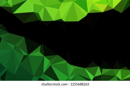 Light Green vector low poly texture. A vague abstract illustration with gradient. A completely new template for your business design.