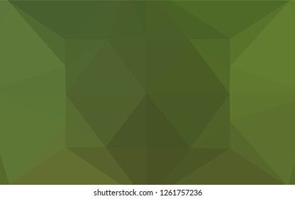 Light Green vector low poly texture. A sample with polygonal shapes. The completely new template can be used for your brand book.