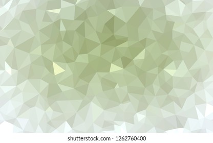 Light Green vector low poly layout. Colorful illustration in abstract style with triangles. A new texture for your web site.
