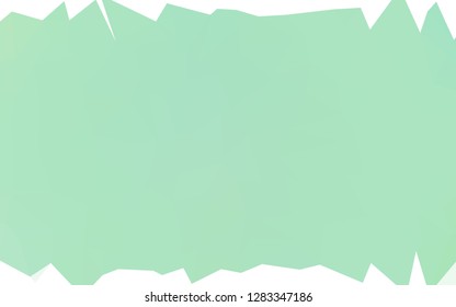 Light Green vector low poly layout. Brand new colorful illustration in with gradient. The best triangular design for your business.