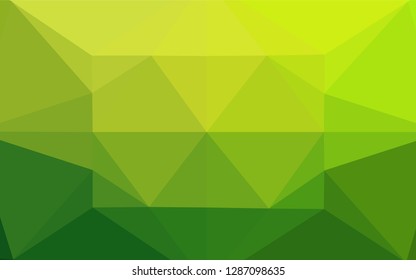 Light Green vector low poly layout. Glitter abstract illustration with an elegant design. The completely new template can be used for your brand book.