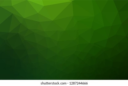 Light Green vector low poly layout. A sample with polygonal shapes. The template can be used as a background for cell phones.