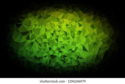 Light Green vector low poly texture. Colorful illustration in abstract style with gradient. Brand new style for your business design.