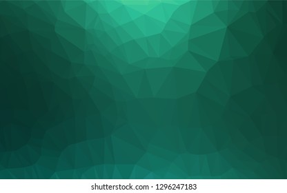 Light Green vector low poly texture. Colorful illustration in abstract style with gradient. The elegant pattern can be used as part of a brand book.