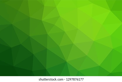 Light Green vector low poly cover. An elegant bright illustration with gradient. A completely new template for your business design.