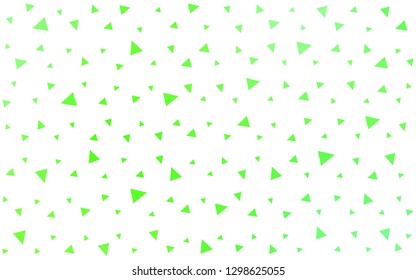 Light Green vector  low poly texture. Geometric illustration in Origami style with gradient.  Completely new template for your banner.
