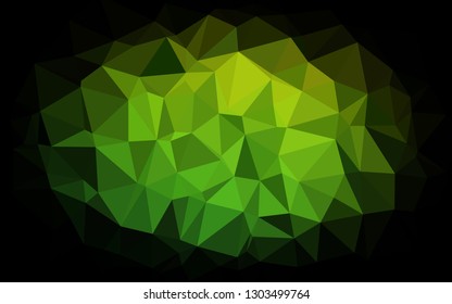 Light Green vector low poly cover. Brand new colorful illustration in with gradient. Template for a cell phone background.