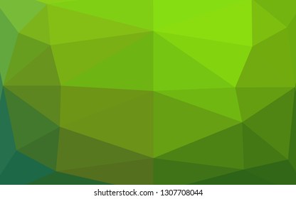Light Green vector low poly layout. Modern geometrical abstract illustration with gradient. Textured pattern for background.