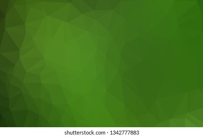 Light Green vector low poly cover. An elegant bright illustration with gradient. Elegant pattern for a brand book.