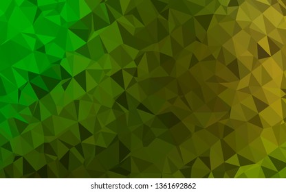 Light Green vector low poly layout. Creative illustration in halftone style with gradient. Completely new template for your business design.
