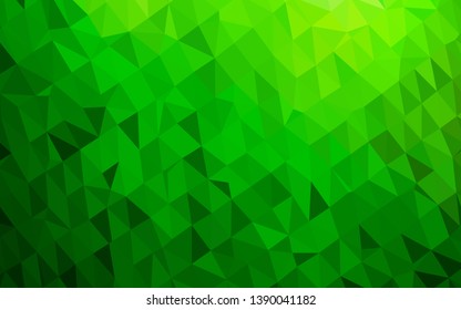 Light Green vector low poly layout. Shining colored illustration in a Brand new style. Completely new template for your business design.