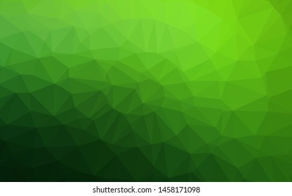 Light Green vector low poly texture. Colorful illustration in Origami style with gradient.  Completely new design for your business.
