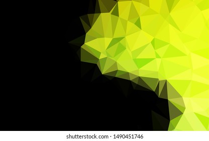Light Green vector low poly layout. Colorful abstract illustration with gradient. Completely new design for your business.