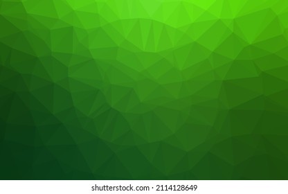 Light Green vector low poly layout. A completely new color illustration in a vague style. Template for a cell phone background.