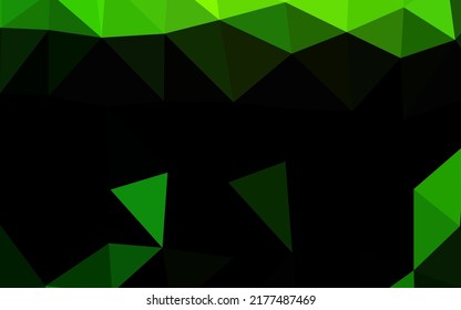 Light Green Vector Low Poly Texture. A Completely New Color Illustration In A Vague Style. Template For A Cell Phone Background.