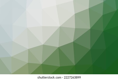 Light Green vector low poly cover. Modern geometrical abstract illustration with gradient. Template for a cell phone background.