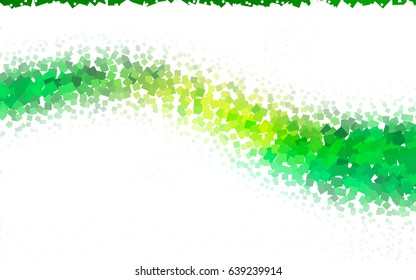 Light Green vector low poly background. A sample with a polygonal design. Illustration in polygonal style with repeating squares
