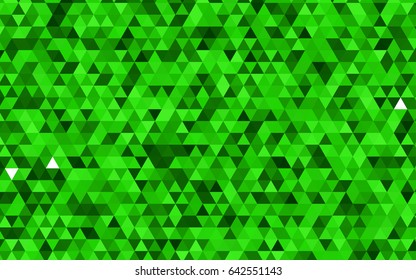 Light Green vector low poly background. Brand-new colored illustration in blurry style with gradient. Triangular pattern for your business design.