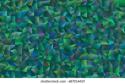 Light Green vector low poly pattern. Colorful abstract illustration with gradient. A completely new template for your business design.