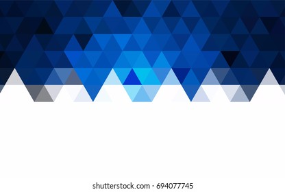 Light Green vector low poly template. Shining illustration, which consist of triangles. The textured pattern can be used for background.