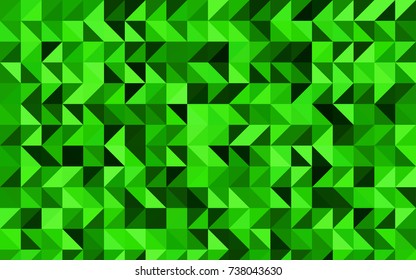 Light Green vector low poly pattern. Glitter abstract illustration with an elegant design. A completely new template for your business design.