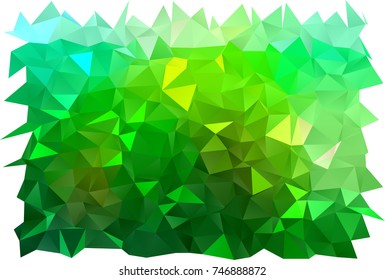 Light Green vector low poly pattern. Modern geometrical abstract illustration with gradient. A completely new design for your business.