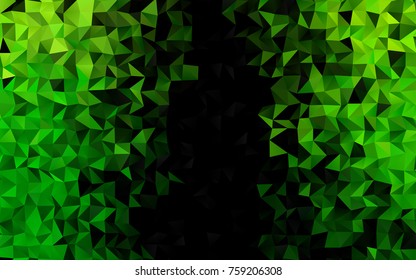 Light Green vector low poly template. Creative geometric illustration in Origami style with gradient. Brand-new style for your business design.