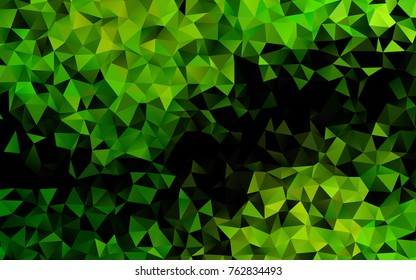 Light Green vector low poly template. Triangular geometric sample with gradient.  A completely new design for your business.