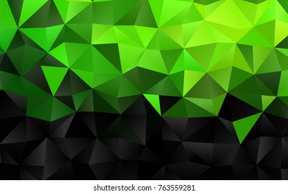 Light Green vector low poly pattern. Creative illustration in halftone style with gradient. A completely new design for your business.