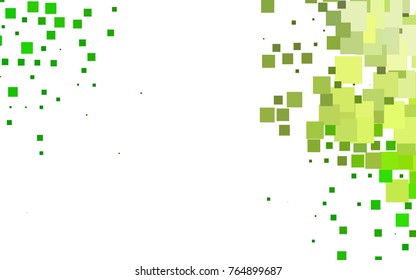 Light Green vector low poly background. A sample with a polygonal design. Illustration in polygonal style with repeating squares