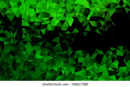 Light Green vector low poly background. Modern geometrical abstract illustration with gradient. The elegant pattern can be used as part of a brand book.