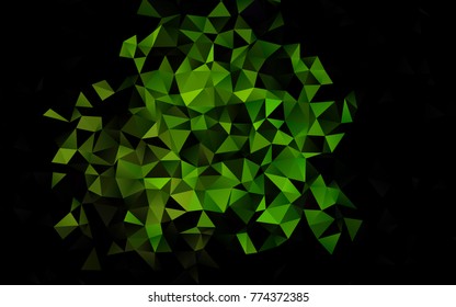 Light Green vector low poly template. Modern geometrical abstract illustration with gradient. A new texture for your design.