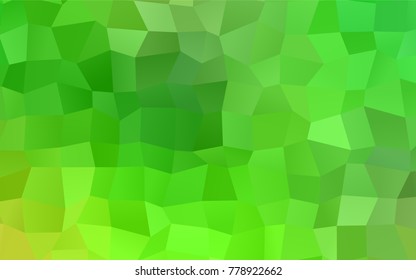 Light Green vector low poly background. A sample with a polygonal design. Illustration in polygonal style with repeating squares