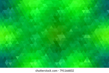 Light Green vector low poly background. Modern geometrical abstract illustration with gradient. Brand-new design for your business.