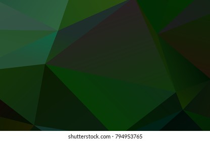 Light Green vector low poly pattern. A vague abstract illustration with gradient. The completely new template can be used for your brand book.