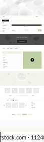 Light Green vector Material Design Kit with liquid shapes. Glitter abstract illustration with blurred bubble shapes.. This sample is for your website.
