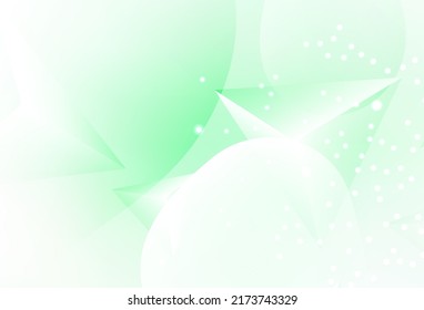 Light Green vector Modern abstract colorful illustration with spheres and lines. Glitter abstract illustration with blurred drops of rain. Elegant design for wallpapers.